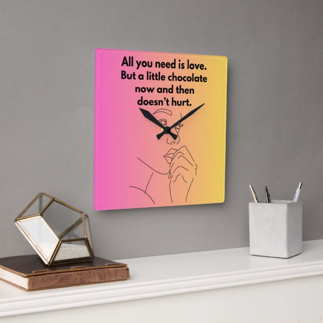 Wall Clock Quadratische Wanduhr (Büro)