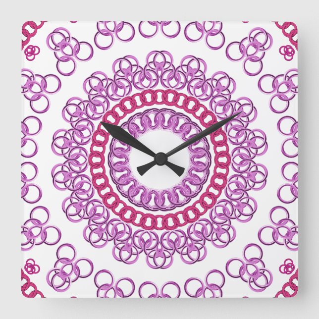 Wall Clock Quadratische Wanduhr (Vorderseite)