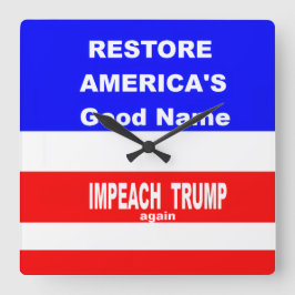 Wall Clock Quadratische Wanduhr