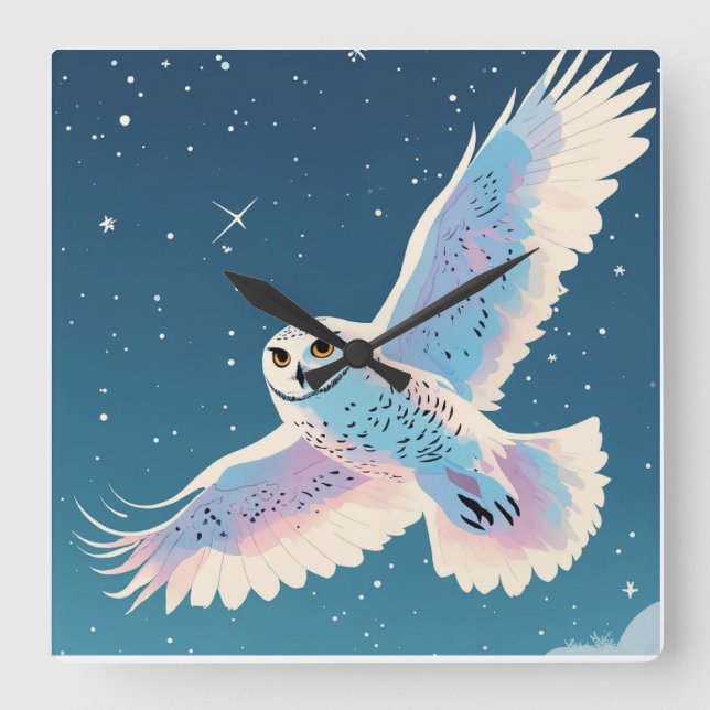 WALL CLOCK QUADRATISCHE WANDUHR (Vorderseite)