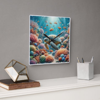 Wall Clock Quadratische Wanduhr