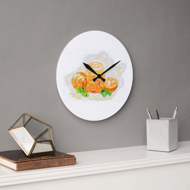 Wall Clock : Still Life Große Wanduhr (Büro)