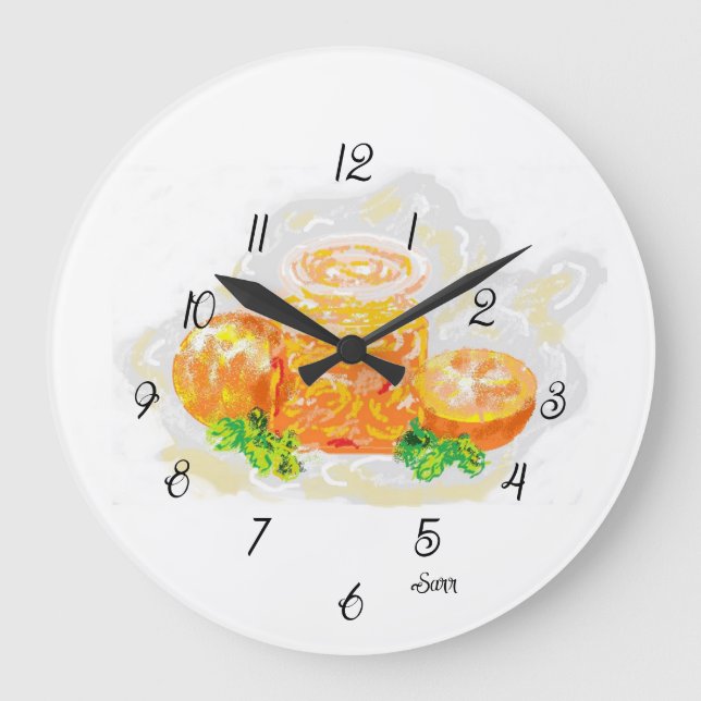 Wall Clock : Still Life Große Wanduhr (Vorderseite)