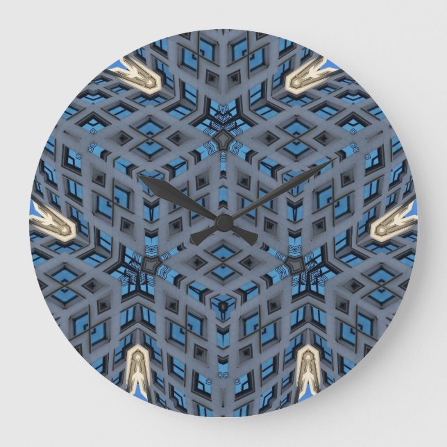 Wall Clock THE KALEIDOSCOPE OF LIFE Große Wanduhr (Vorderseite)