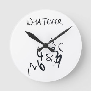 Wall Clock - whatever Runde Wanduhr