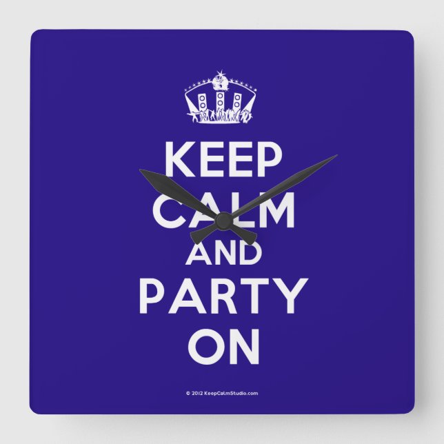 Wall Clocks Quadratische Wanduhr (Vorderseite)