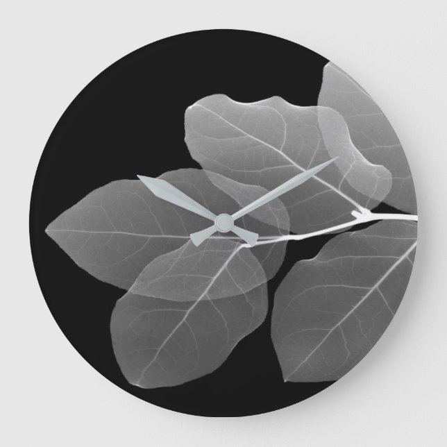 Wall Clocks - XRay-Blätter Große Wanduhr (Vorderseite)