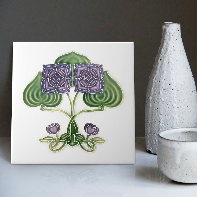 Wall Deco Art Nouveau Vintag Antique Peranakan Fliese (Von Creator hochgeladen)