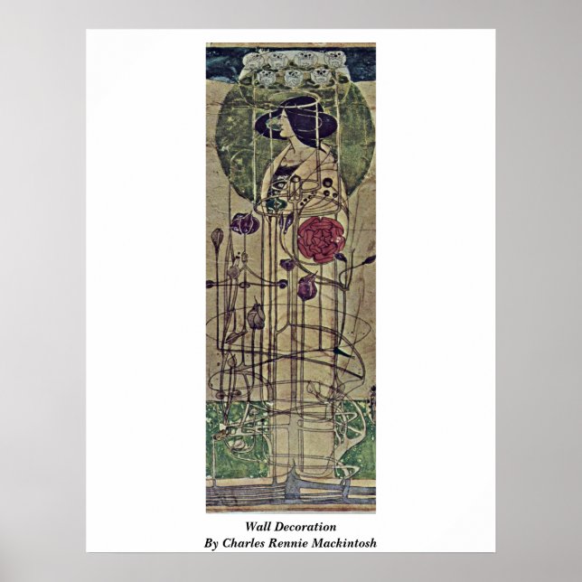 Wall Decoration von Charles Rennie Mackintosh Poster (Vorne)