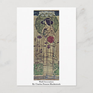 Wall Decoration von Charles Rennie Mackintosh Postkarte