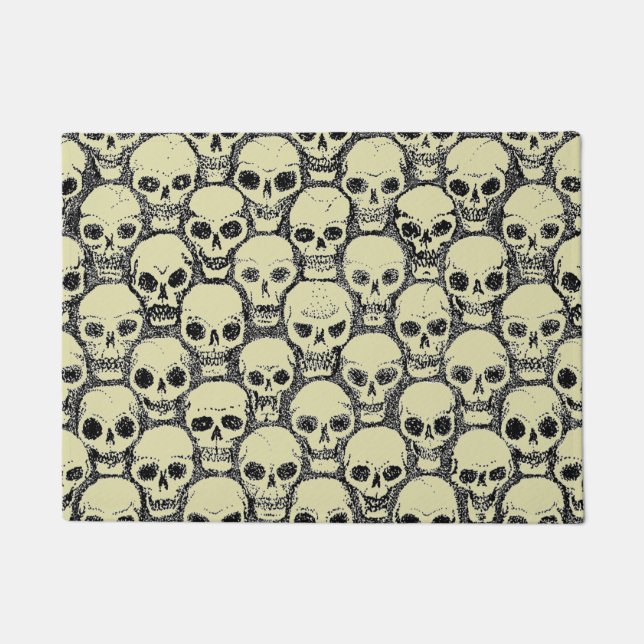 Wall o’ Skulls Fußmatte (Vorderseite)