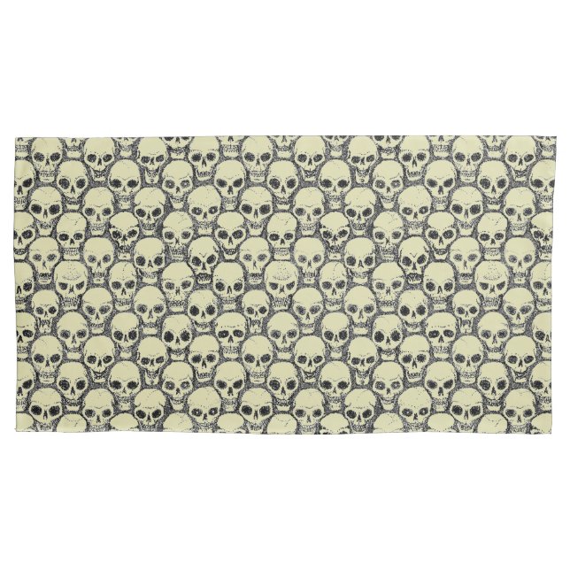 Wall o’ Skulls Kissenbezug (Vorderseite-Links)