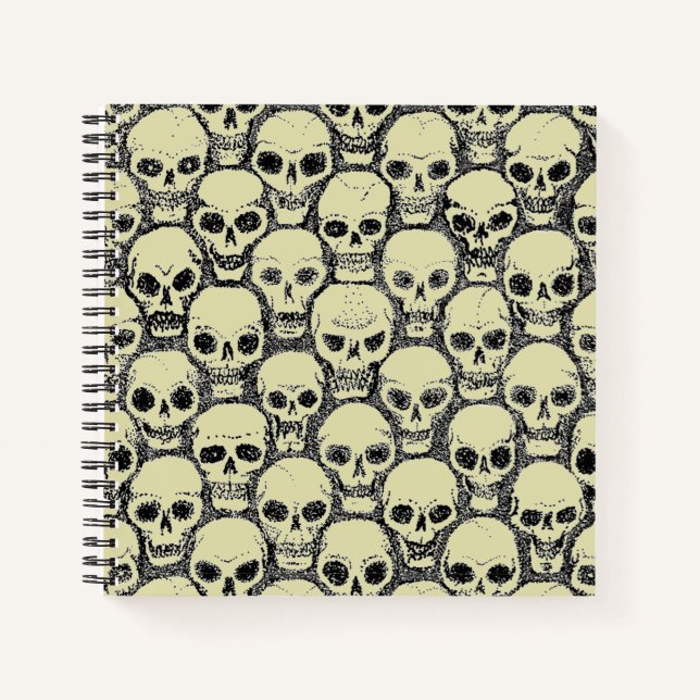 Wall o’ Skulls Notizbuch (Vorderseite)