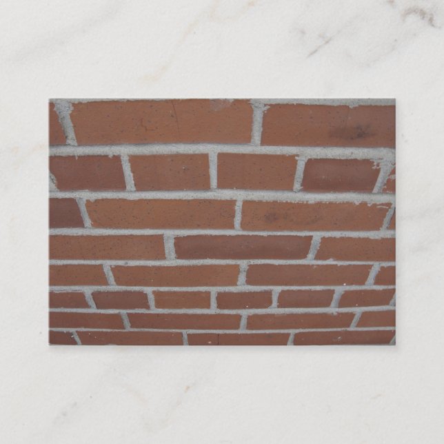 Wall of Bricks Business Card Visitenkarte (Vorderseite)