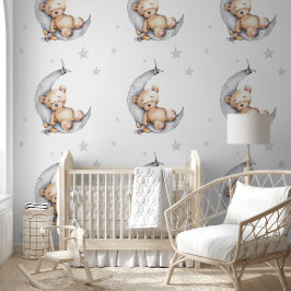 Wall Paper - Bear Asleep On The Moon Tapete