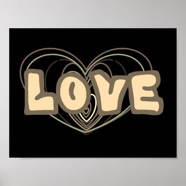 Wall Poster mit Liebe- und Herzbildern (Vorne)