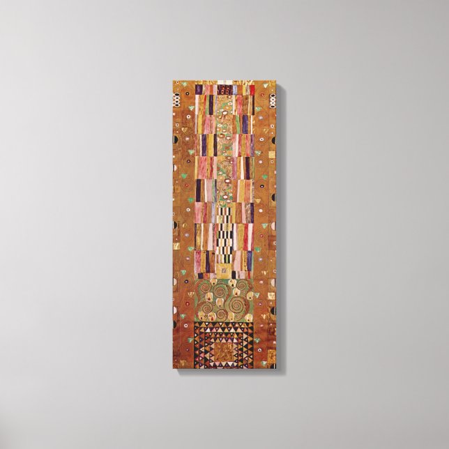 Wall, Stoclet Frieze von Gustav Klimt Leinwanddruck (Vorderseite)