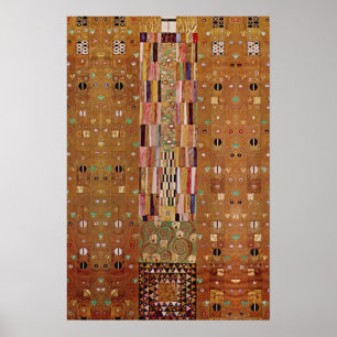 Wall, Stoclet Frieze von Gustav Klimt Poster