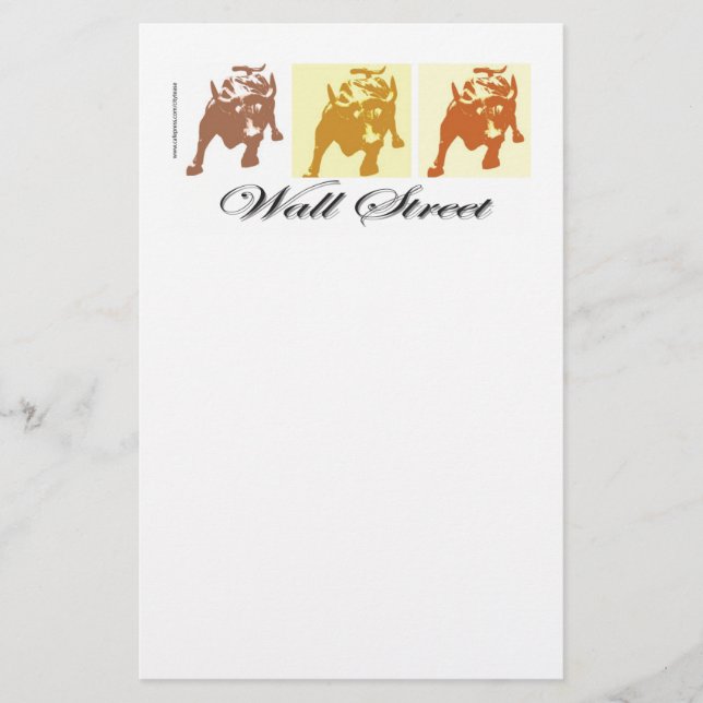 Wall Street Briefpapier (Vorderseite)