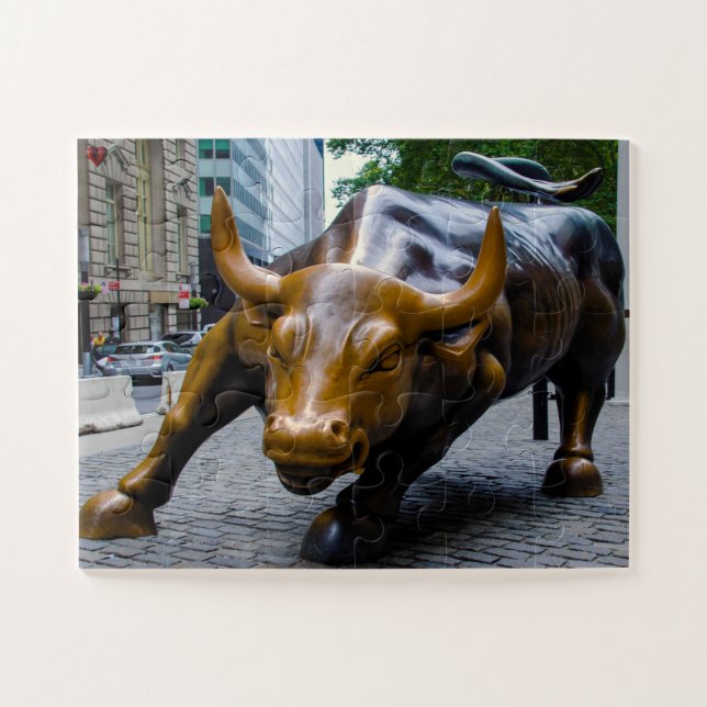Wall Street Bull Puzzle (Horizontal)