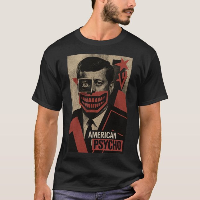 Wall Street Horror: Elite Psychosis Art T-Shirt (Vorderseite)