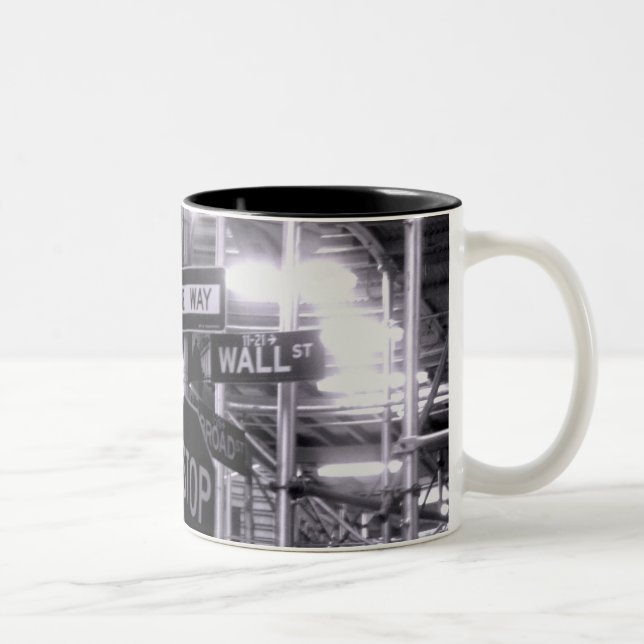 Wall Street Kaffee-Tasse Zweifarbige Tasse (Rechts)
