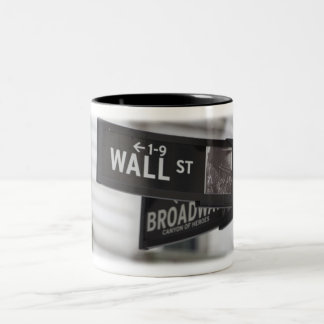 Wall Street-Kaffeetasse Zweifarbige Tasse