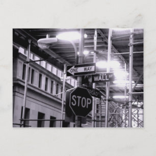 Wall Street Postcard Postkarte