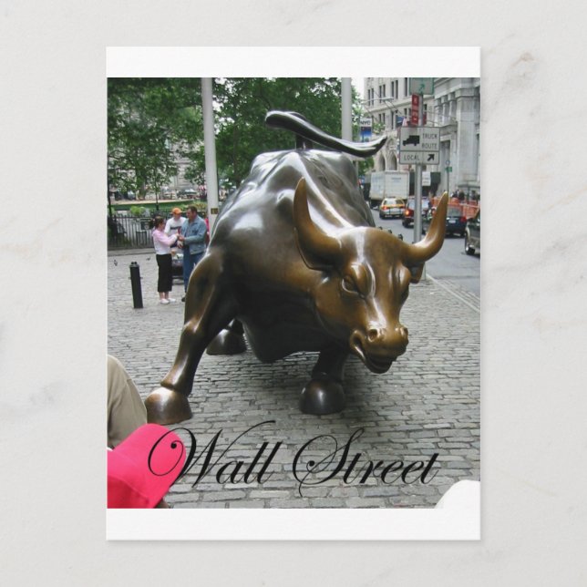 Wall Street Postkarte (Vorderseite)