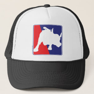 Wall Street Red White und Blue Bull Truckerkappe