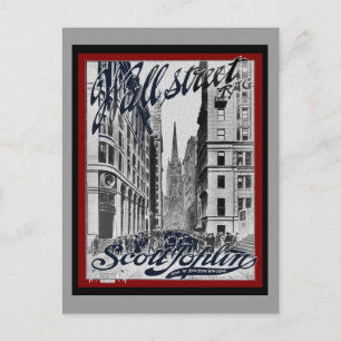 Wall Street Scott Joplin Postkarte
