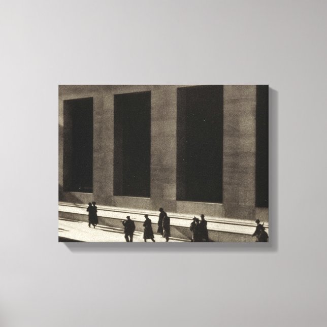Wall Street (von Paul Strand, 1915) Leinwanddruck (Vorderseite)