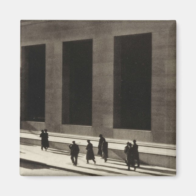 Wall Street (von Paul Strand, 1915) Magnet (Vorne)
