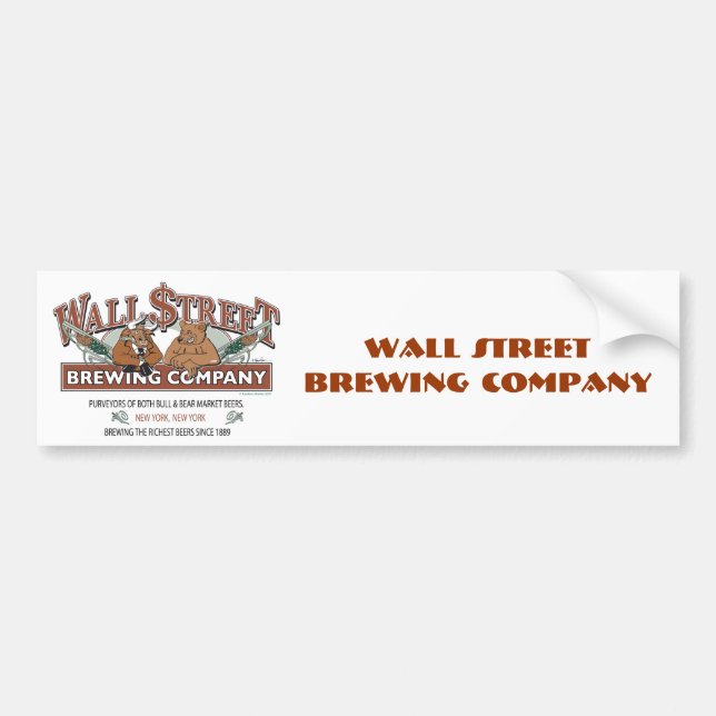 WALL-STRRET-BREWING-for-Caf Autoaufkleber (Vorne)