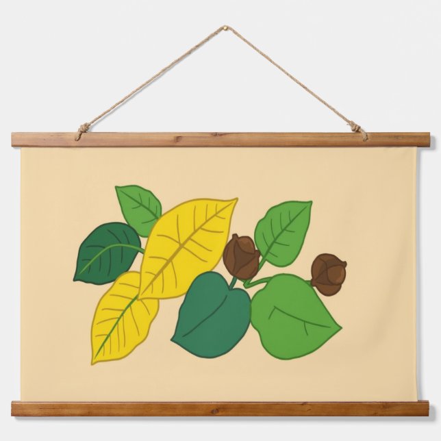 Wall Tapestry Wandteppich Mit Holzrahmen (Vorne)