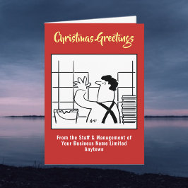 Wall-Tiling und Grouting Weihnachtskarte Feiertagskarte