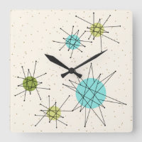 Wall-Uhr am Iconic Atomic Sternexplosion Square