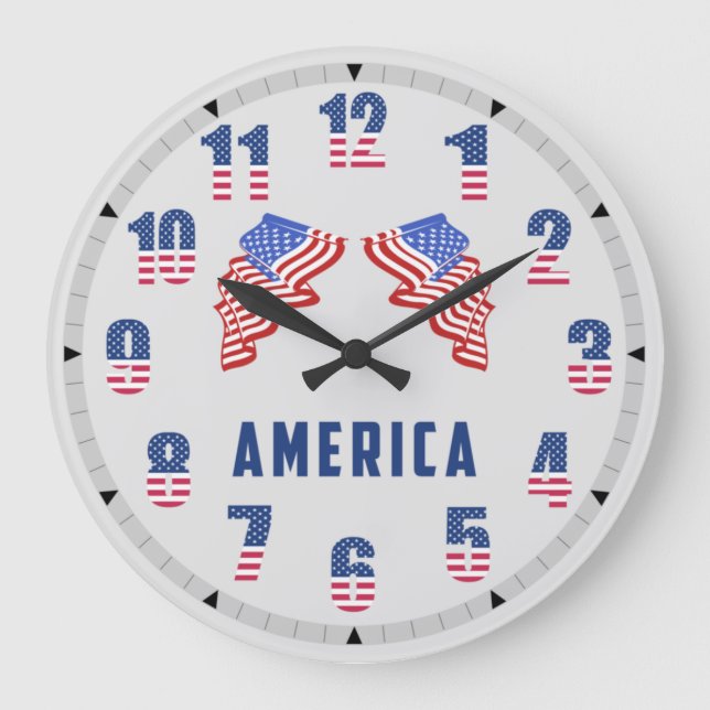 Wall-Uhr, Amerika Große Wanduhr (Vorderseite)