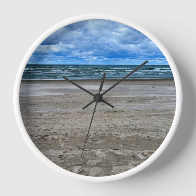 Wall-Uhr für die Beachszene Uhr (Vorderseite)
