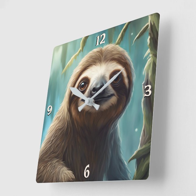 Wall-Uhr Quadratische Wanduhr (Winkel)