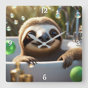 Wall-Uhr Quadratische Wanduhr