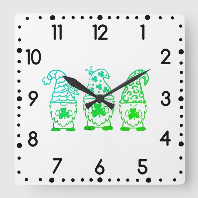 Wall-Uhr Quadratische Wanduhr (Vorderseite)