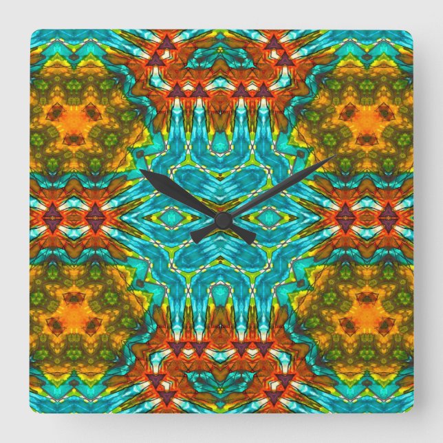 Wall-Uhr Quadratische Wanduhr (Vorderseite)