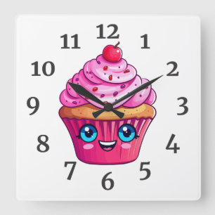 Wall-Uhr Quadratische Wanduhr