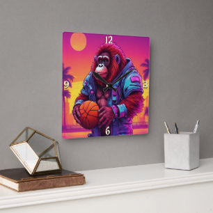 Wall-Uhr Quadratische Wanduhr
