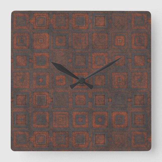 Wall-Uhr Quadratische Wanduhr (Vorderseite)