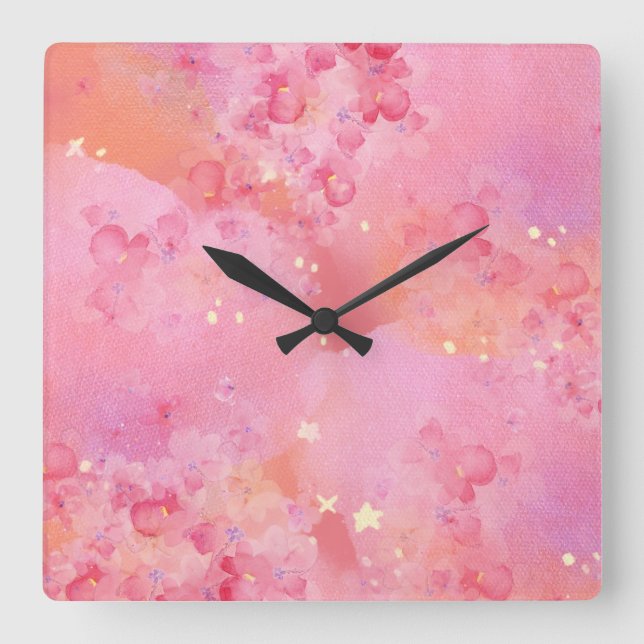 Wall-Uhr Quadratische Wanduhr (Vorderseite)