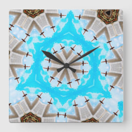 Wall-Uhr Quadratische Wanduhr