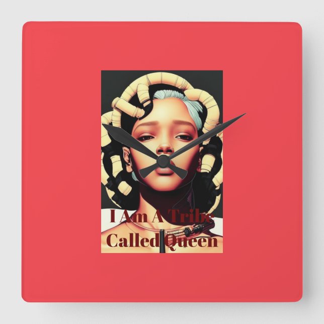 Wall-Uhr Quadratische Wanduhr (Vorderseite)