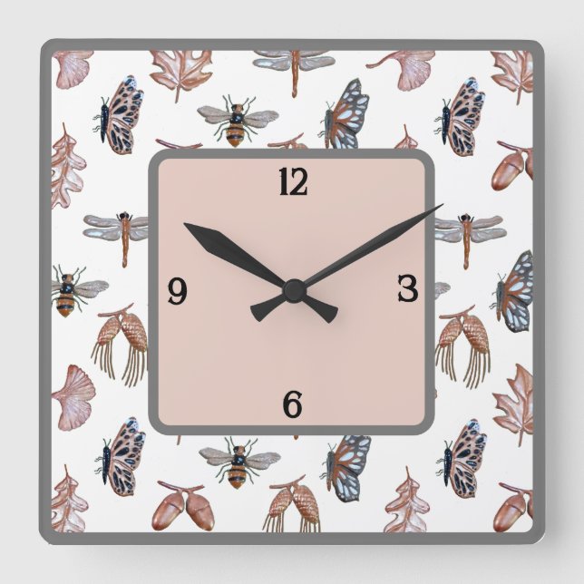 Wall-Uhr Quadratische Wanduhr (Vorderseite)